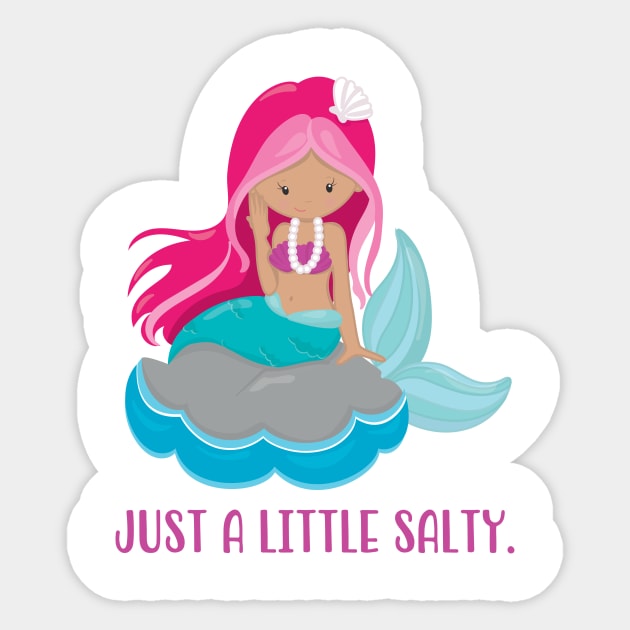 Just a Little Salty Sticker by GeeksCraftitBetter